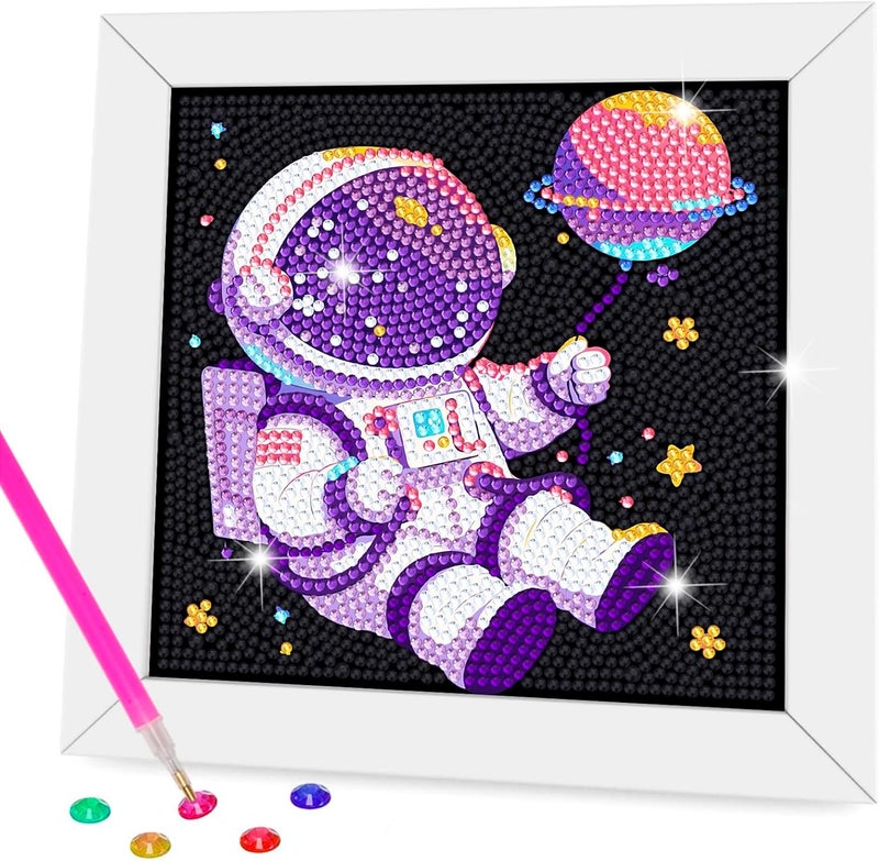 Nardoll Diamond Art Kits with Wooden Frame - Crafts for Girls - Diamond Art Painting Dots Paint by Number - Arts and Crafts - GEM Art for Adult Beginners Home Wall Decor - Image 1